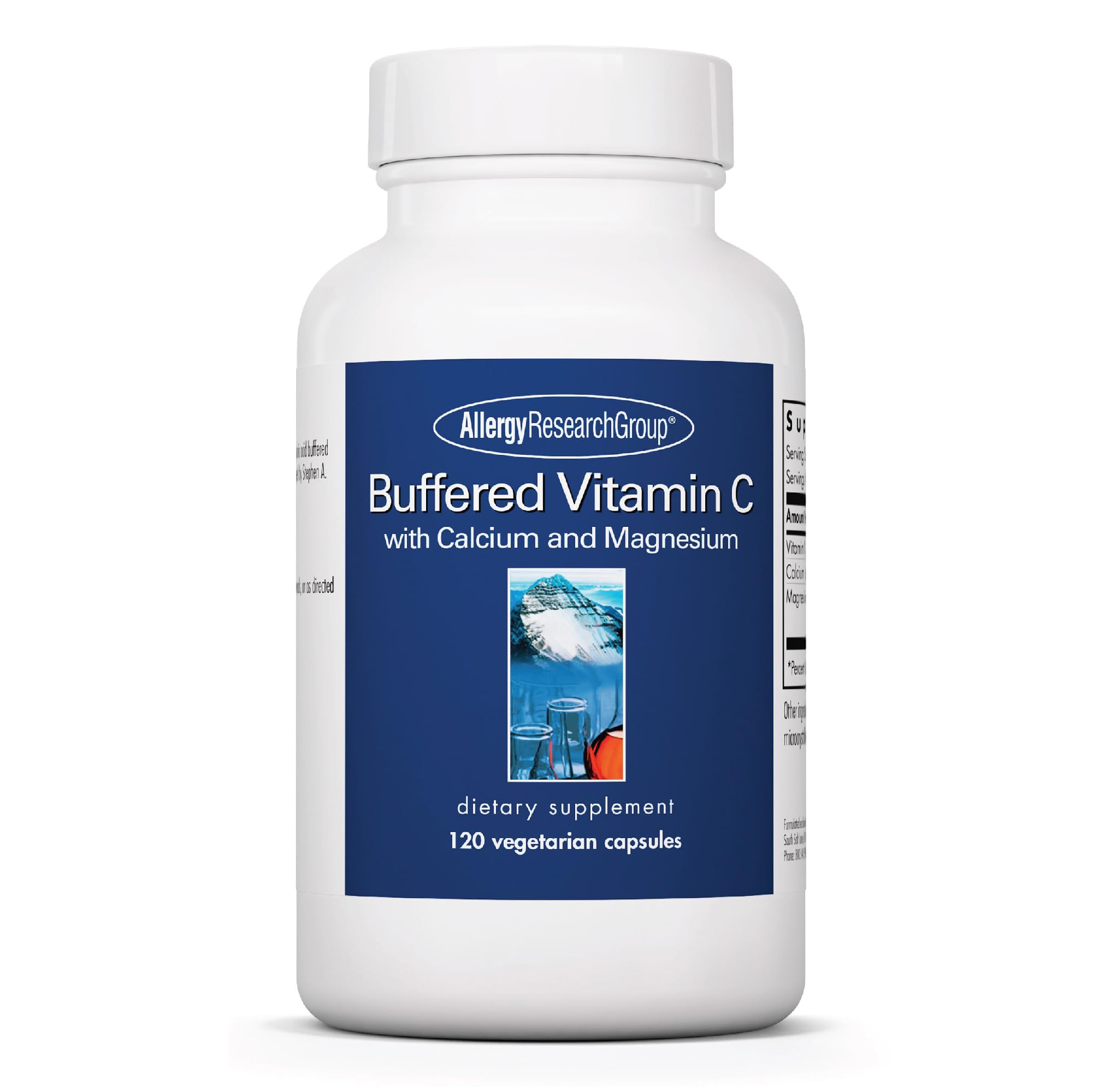 Buffered Vitamin C capsules 100mg per serving