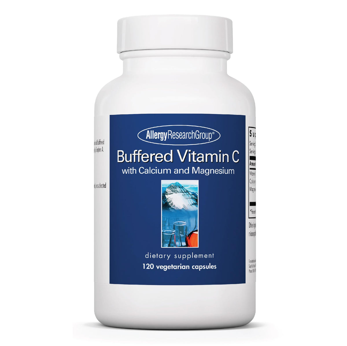 Buffered Vitamin C capsules 100mg per serving