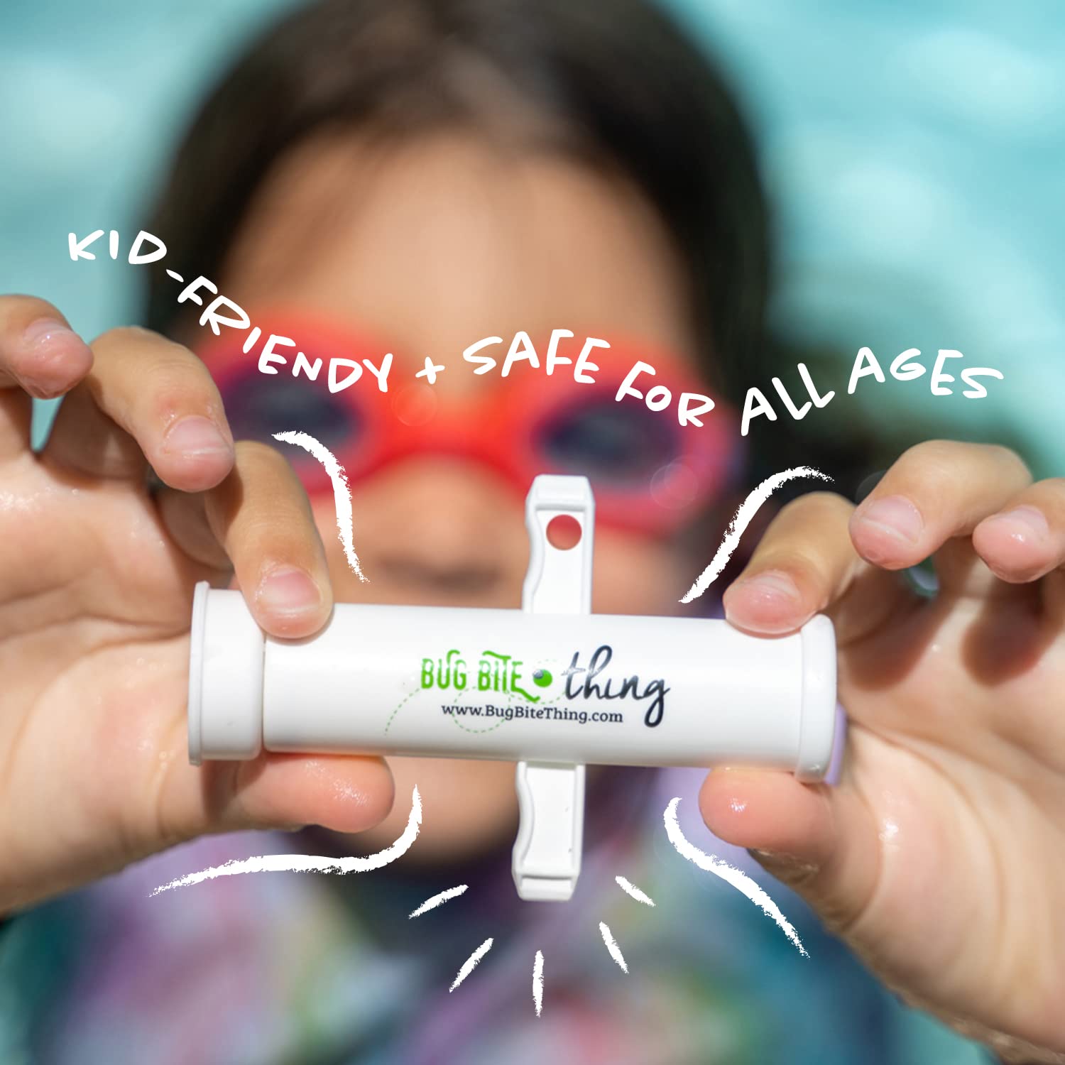 BUG BITE THING kid-friendly design supports safe, family-use during outdoor activities
