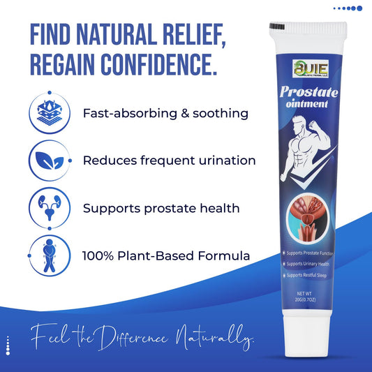 Close-up of herbal ingredients used in BUIE Prostate Relief Cream