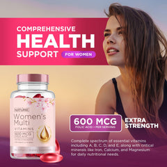 Product label highlighting vitamins A, B-complex, C, D, and E