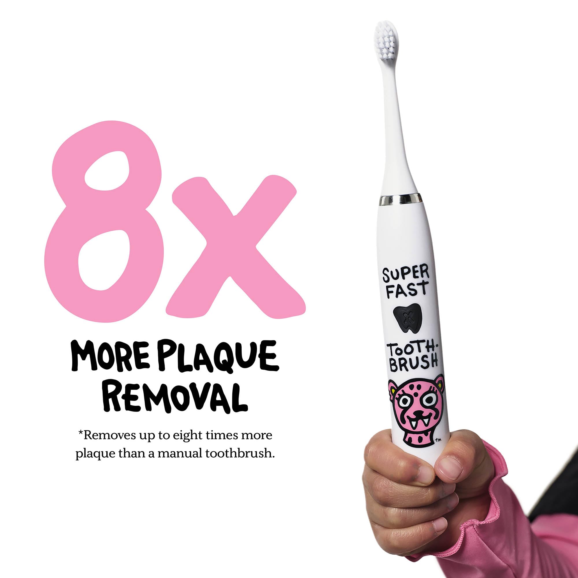 Two-minute timer on toothbrush handle