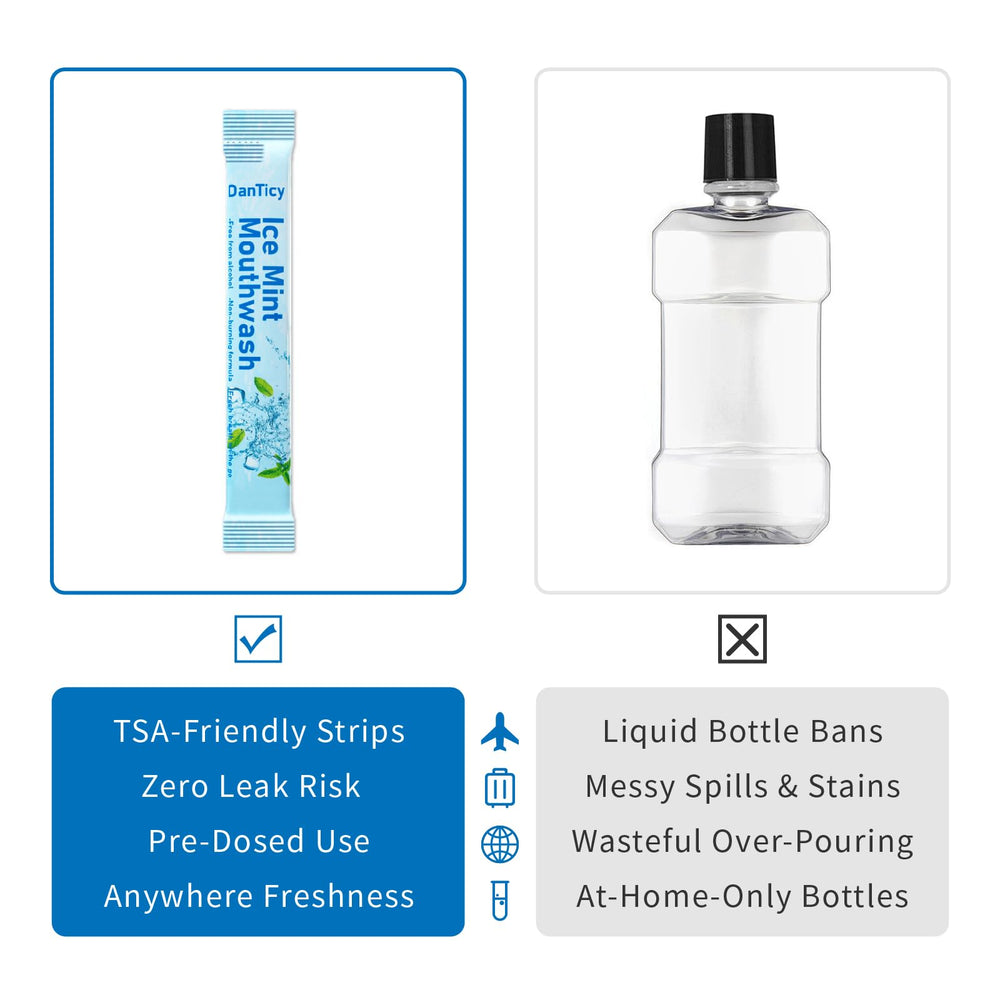 30-count bulk pack of travel mouthwash packets