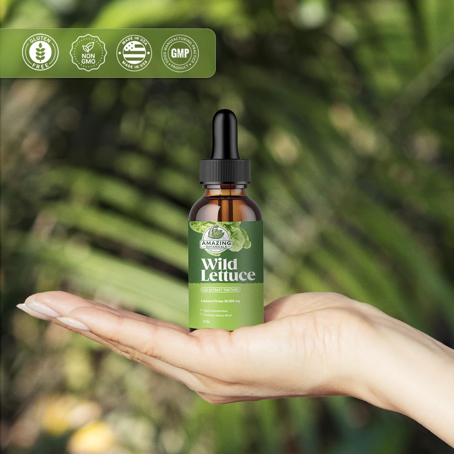 Bulk 4 oz packaging for Amazing Botanicals tincture