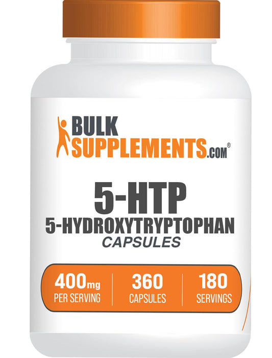 BulkSupplements 5-HTP capsules 400mg bottle - 360 count