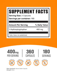 Gluten-free 5-HTP capsules packaging