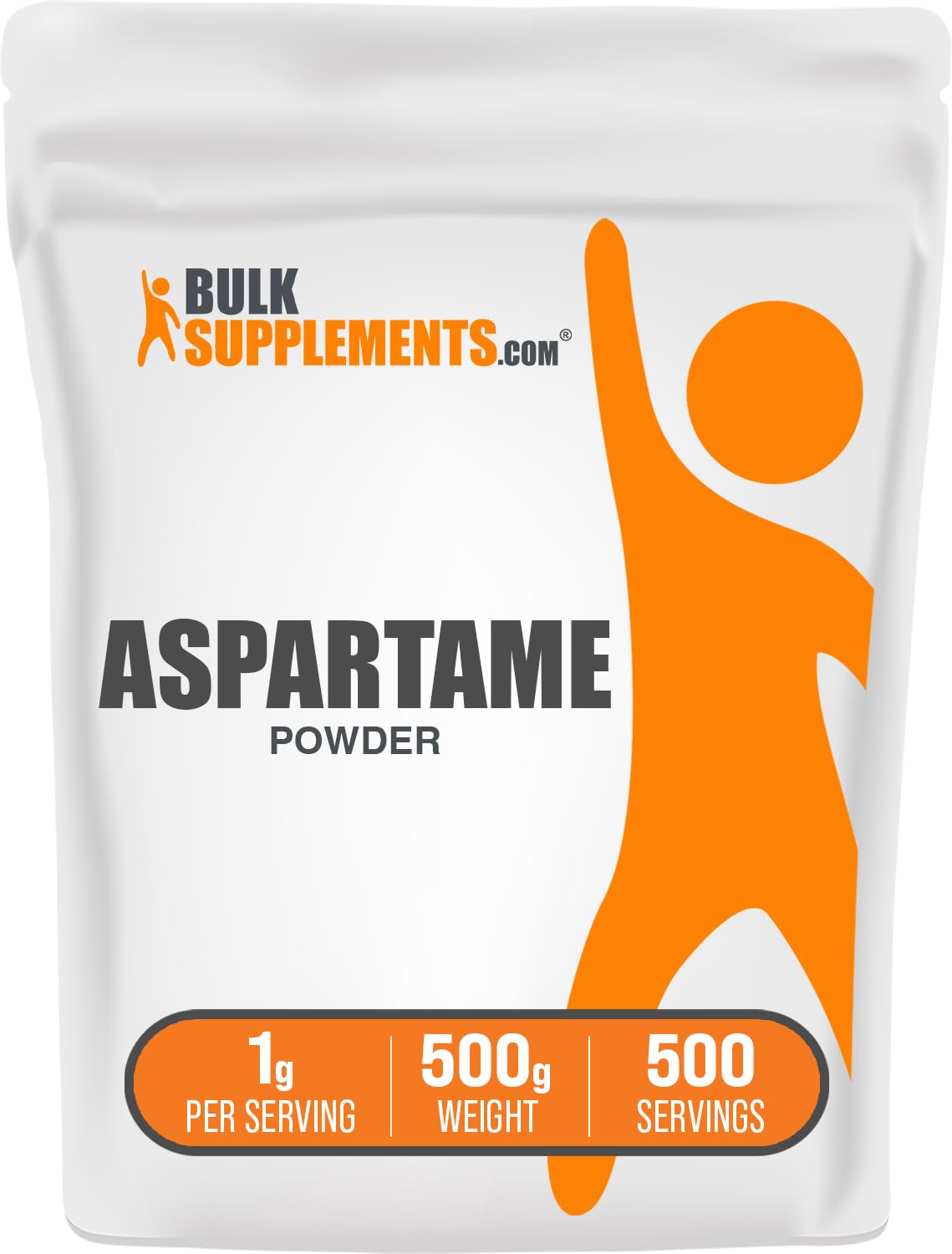 BulkSupplements Aspartame Powder 500g packaging and label