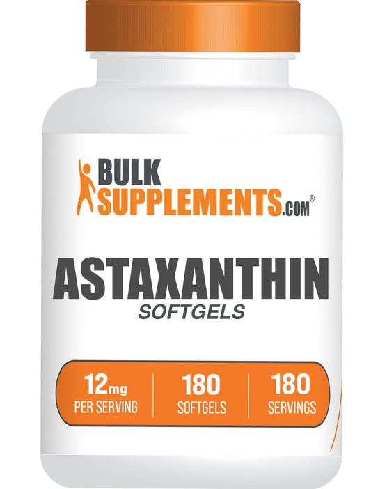 Hero image of BulkSupplements Astaxanthin 12mg Softgels bottle