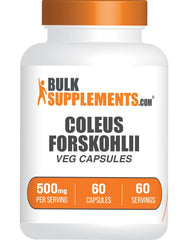 Bottle of Bulk Supplements Coleus Forskohlii Extract capsules