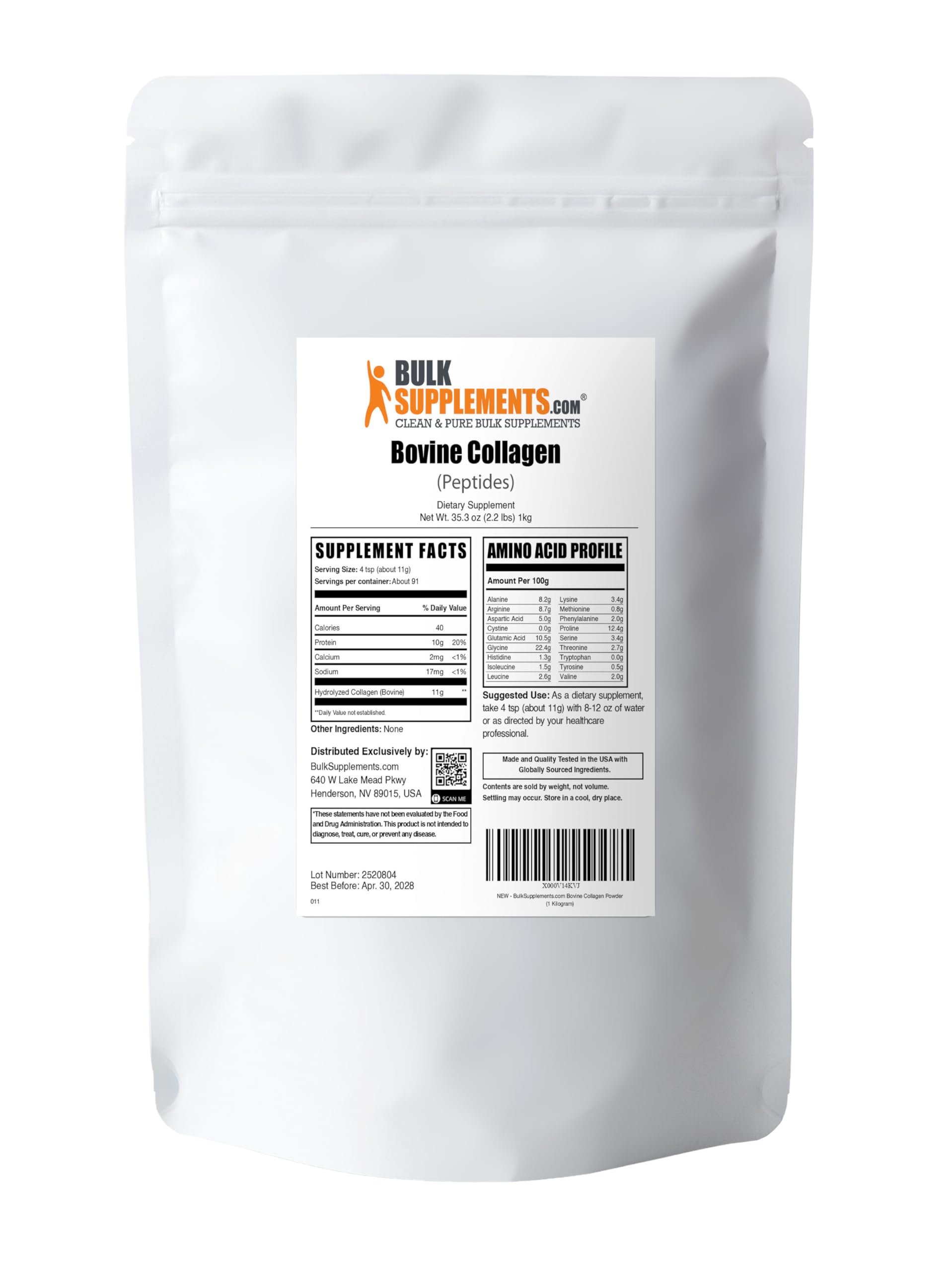 1kg packaging of collagen peptides