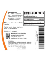 Pack of 420 creatine monohydrate capsules ready for use