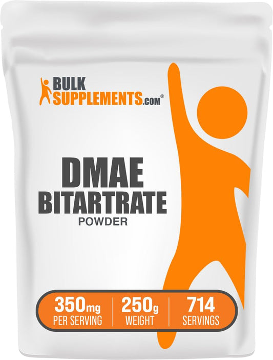 BulkSupplements DMAE Bitartrate Powder 250g package