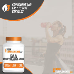 Ingredient panel for EAAs Capsules.