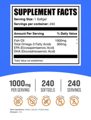 BulkSupplements Fish Oil 1000mg Softgels packaging
