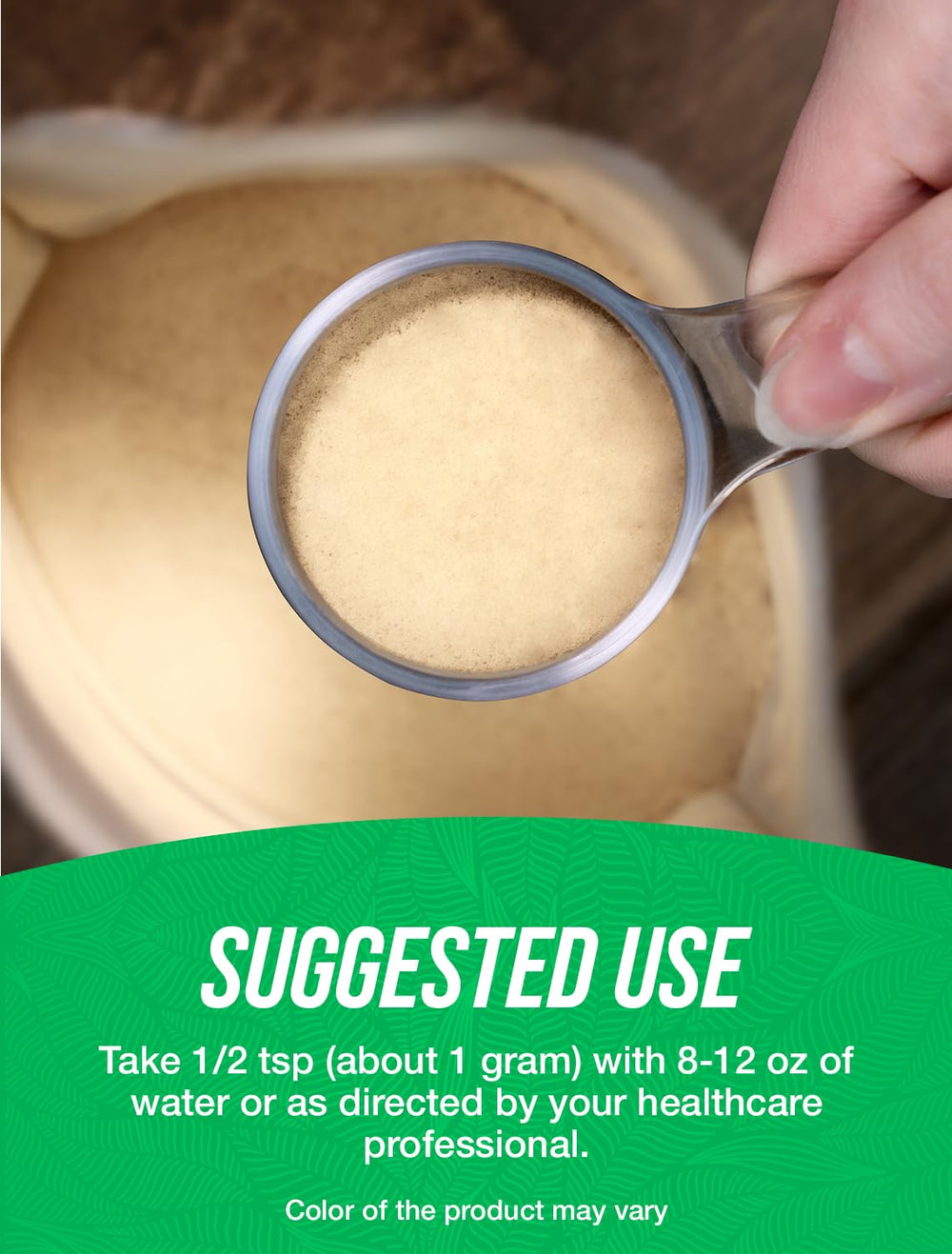 BulkSupplements Ginseng Root Extract powder packaging shows vegan and gluten-free credentials.