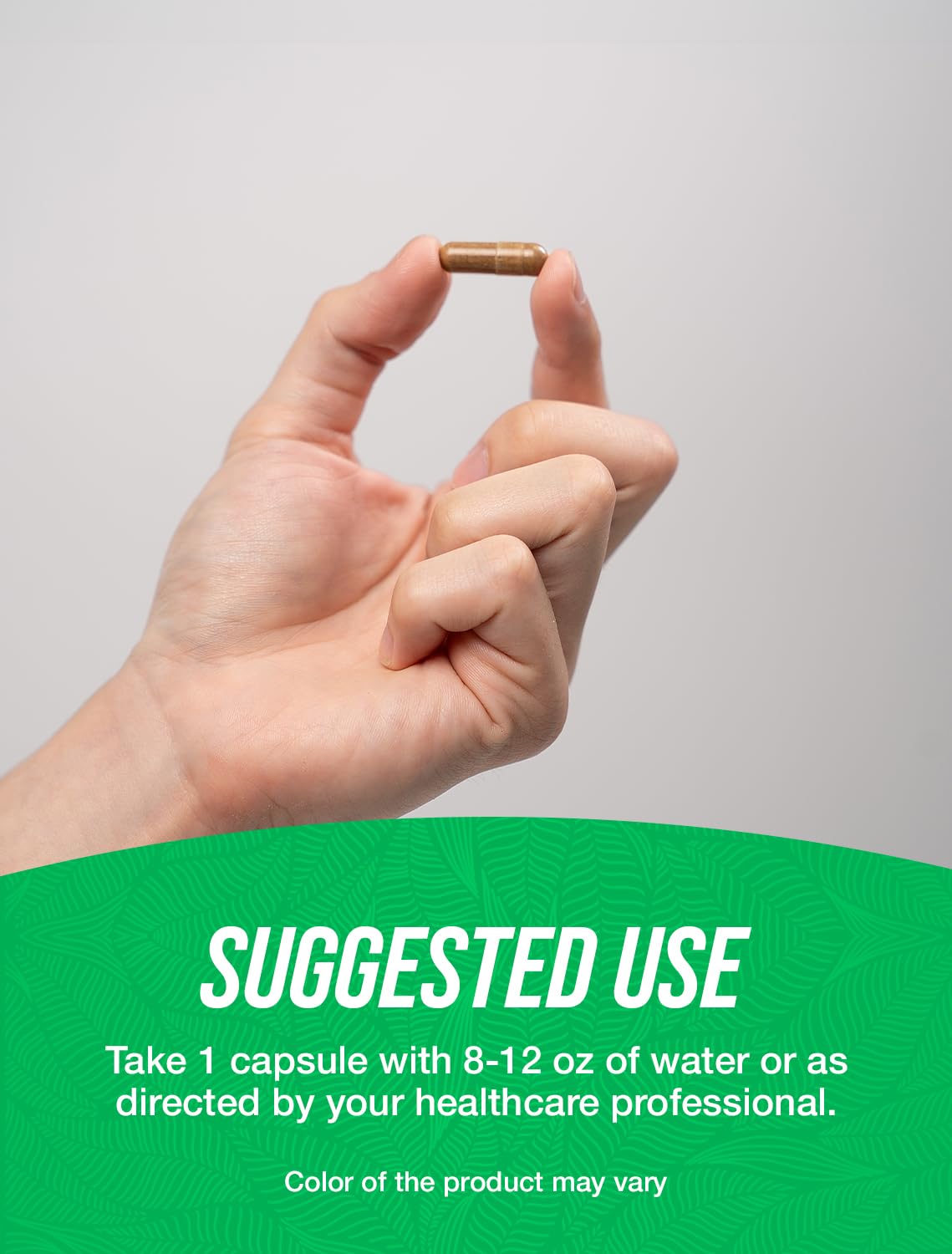 Green Tea Extract capsules on a white background