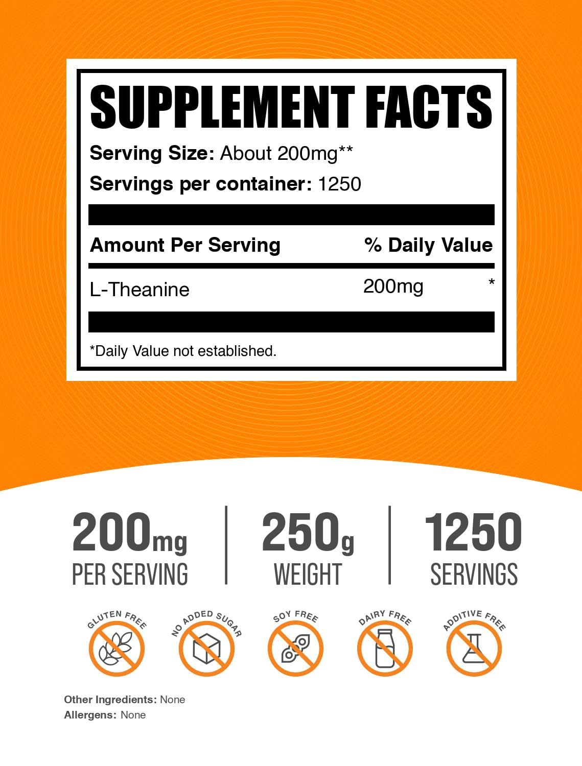 L-Theanine powder 200mg per serving