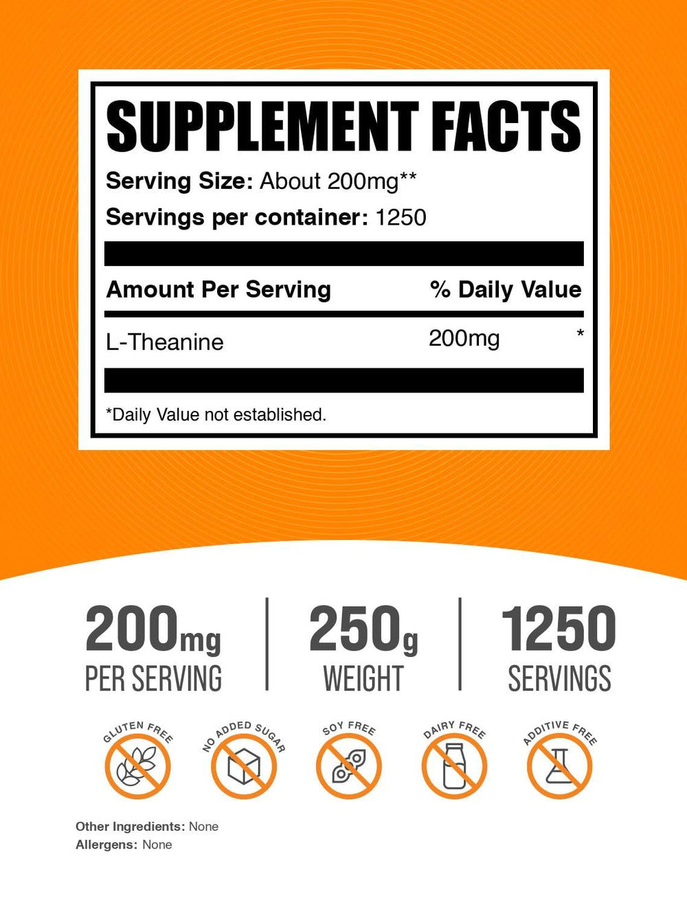 L-Theanine powder 200mg per serving