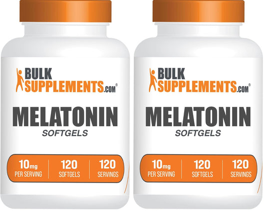 BulkSupplements Melatonin 10 mg Softgels – front label