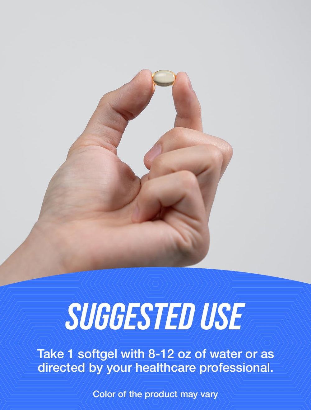 Serving size and directions for Vitamin D3 + K2 softgels