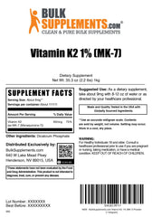 Dosing guidance for Vitamin K2 MK-7 powder