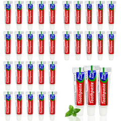 Bulk 200-piece travel size toothpaste display for hotel amenities