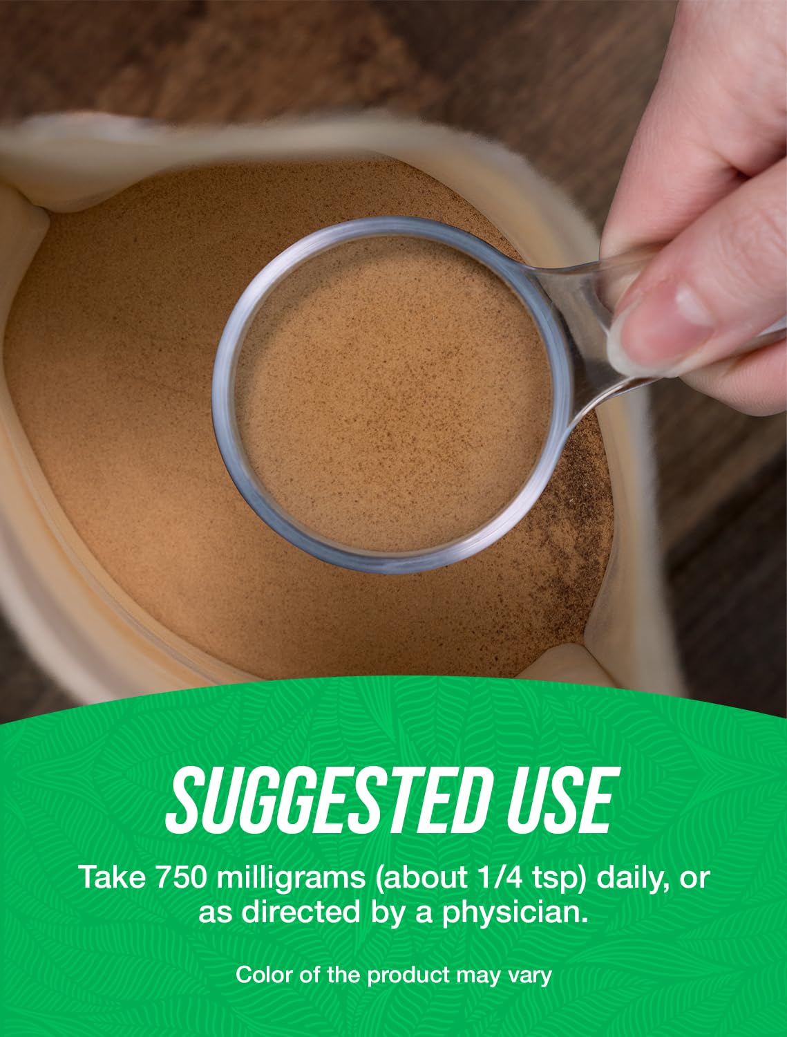 Serving scoop with Red Maca Powder