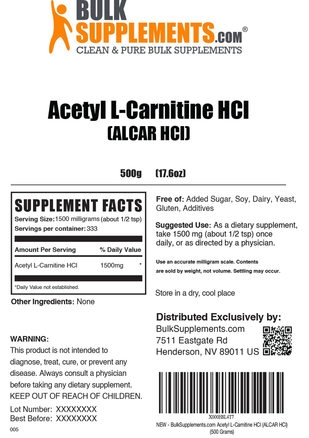 Ingredient and certification stamps on box implying third-party testing.