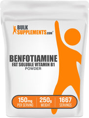 BulkSupplements Benfotiamine powder container for easy daily wellness integration