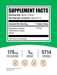 BulkSupplements Elderberry Extract Powder scoop showing convenient serving