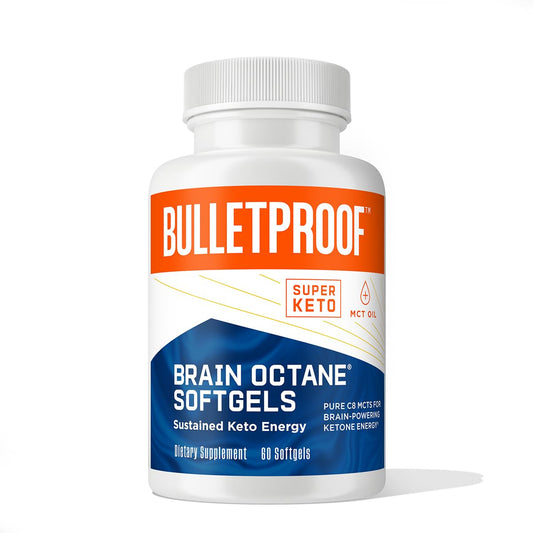 Bulletproof Brain Octane Softgels bottle – 60 count