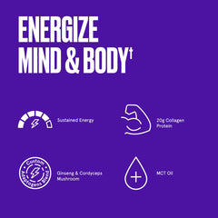 MCT oil and collagen peptides with Keto-friendly label