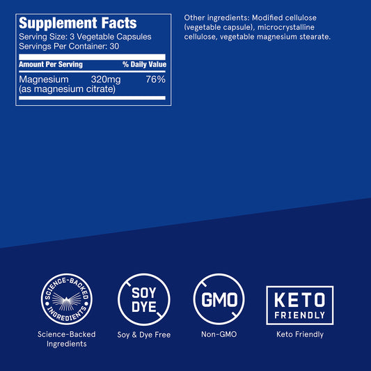 Two Bulletproof Magnesium Capsule bottles (90-count each)