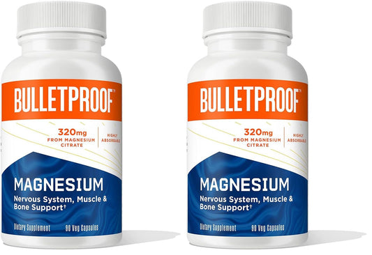 Front view of Bulletproof Magnesium Capsules 90-count (Pack of 2)