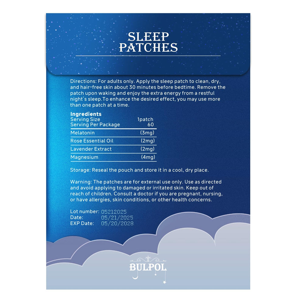Travel-ready BULPOL Sleep Patches travel pack