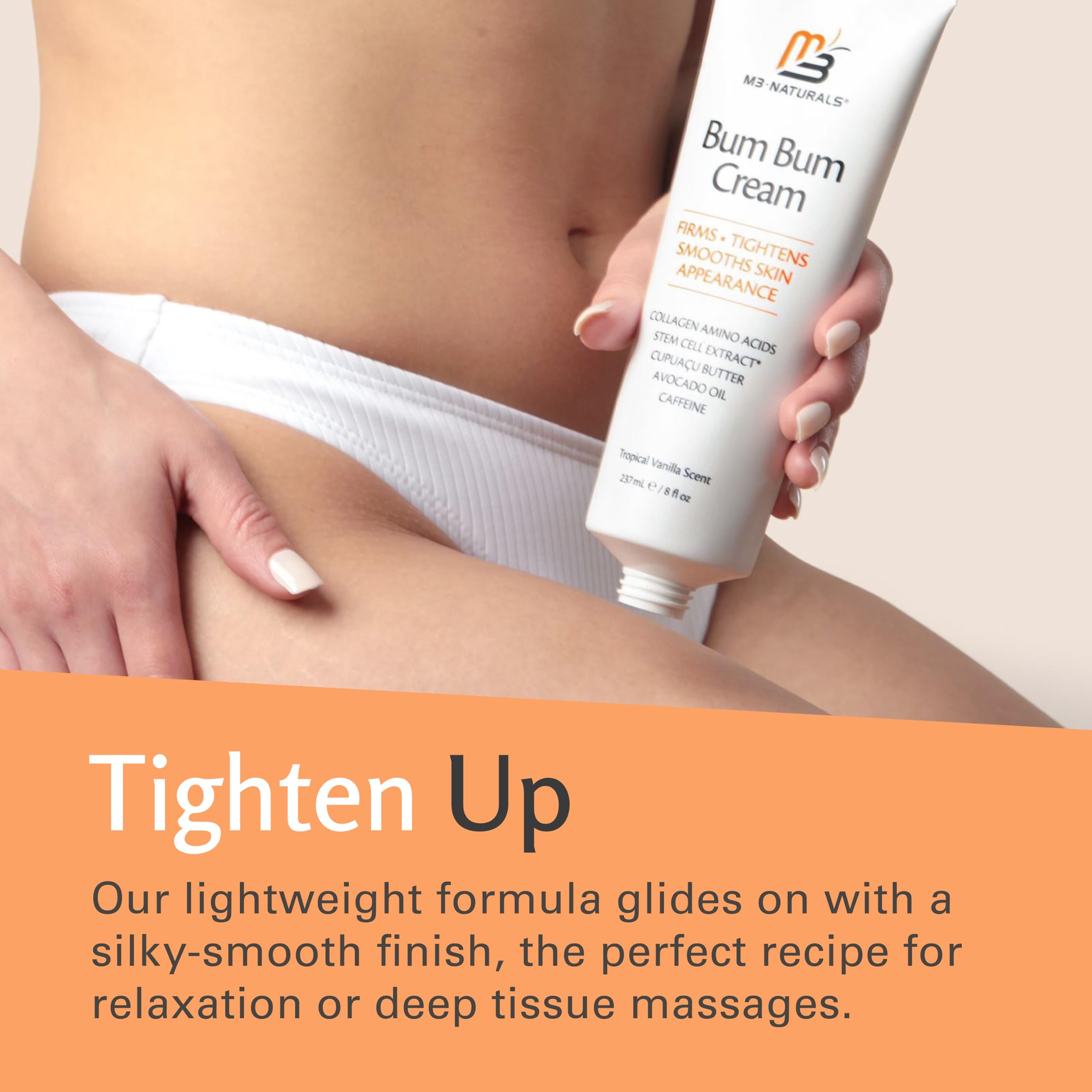 Lemon vanilla Bum Bum Cream being applied to skin