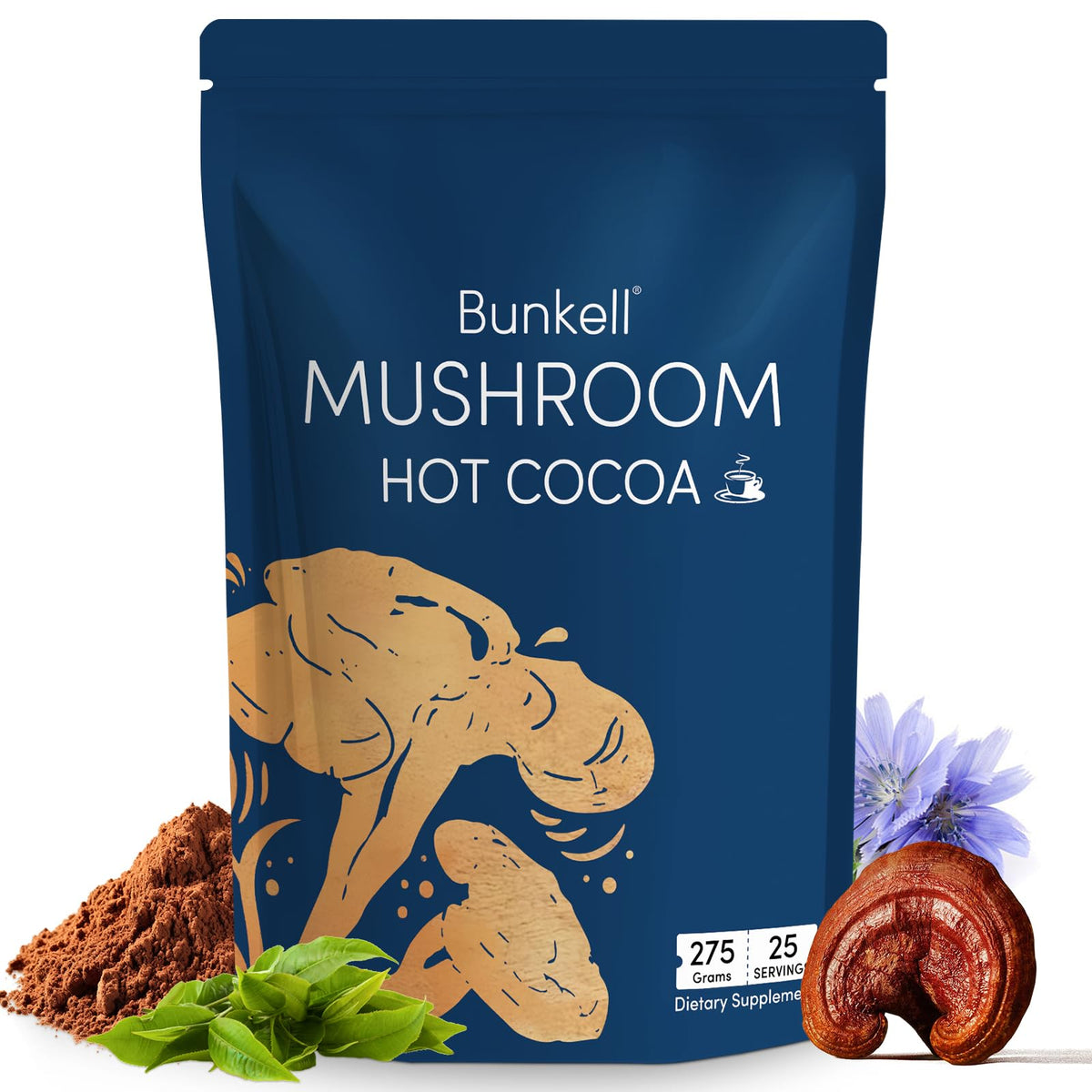 Hero image of Bunkell Mushroom Hot Cocoa in a mug