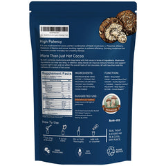 Packaging of Bunkell Mushroom Hot Cocoa with 25 servings per bag