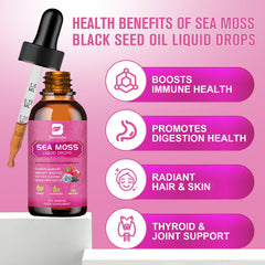 Burdock root and bladderwrack alongside sea moss blend