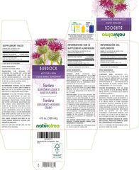Burdock root and herb extract drops bottle