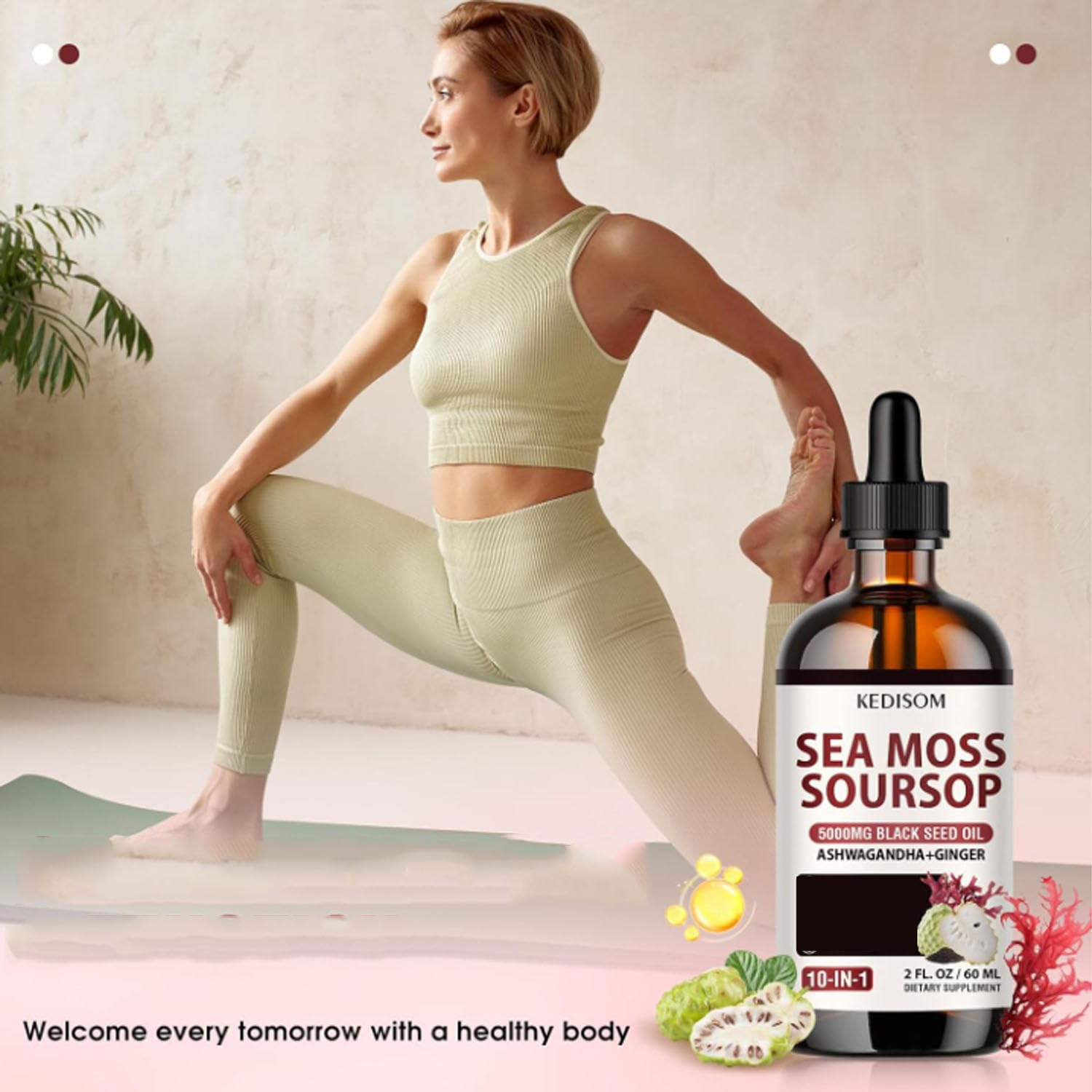 Burdock root ingredient in sea moss drops