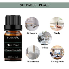 Amber glass bottle packaging for BURIBURI essential oils