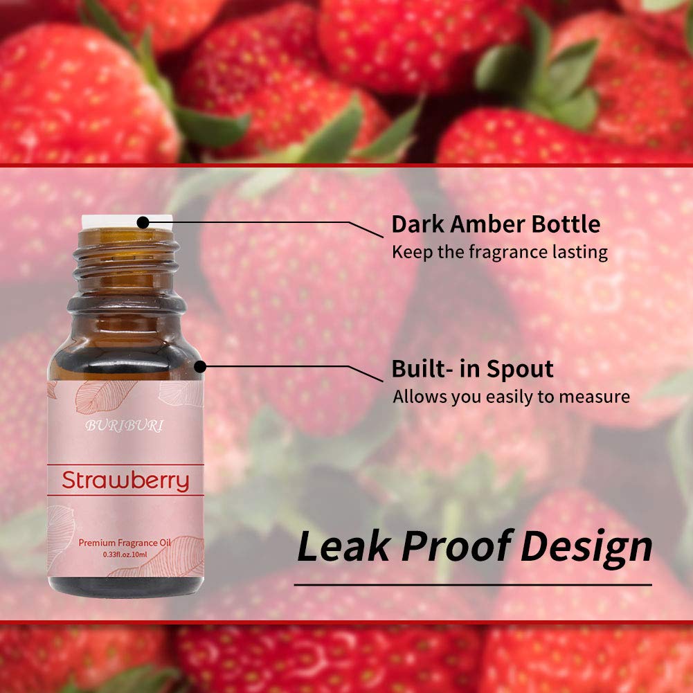 Strawberry essential oil bottle 10ml from BURIBURI Gift Set