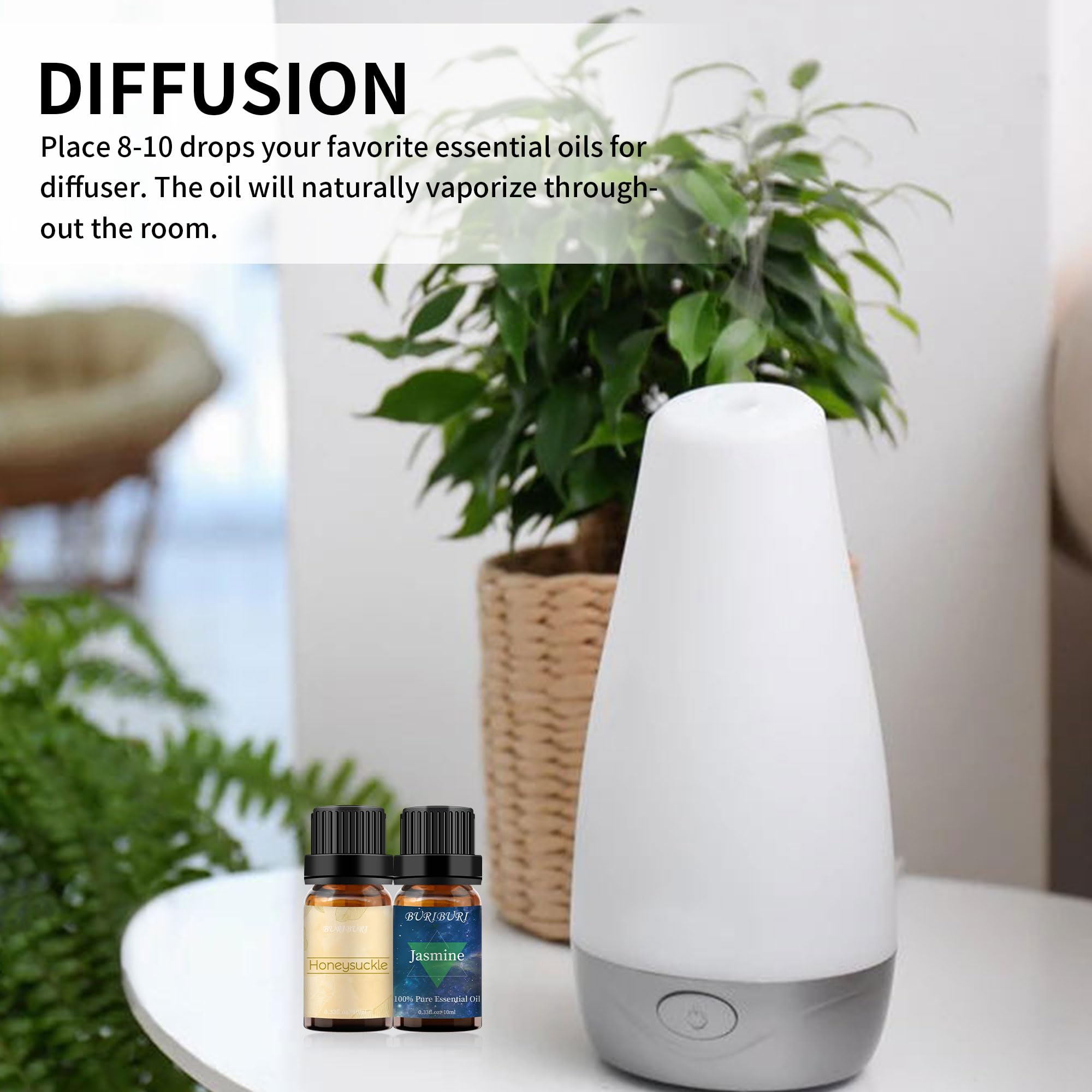 Diffuser with Honeysuckle and Jasmine essential oils