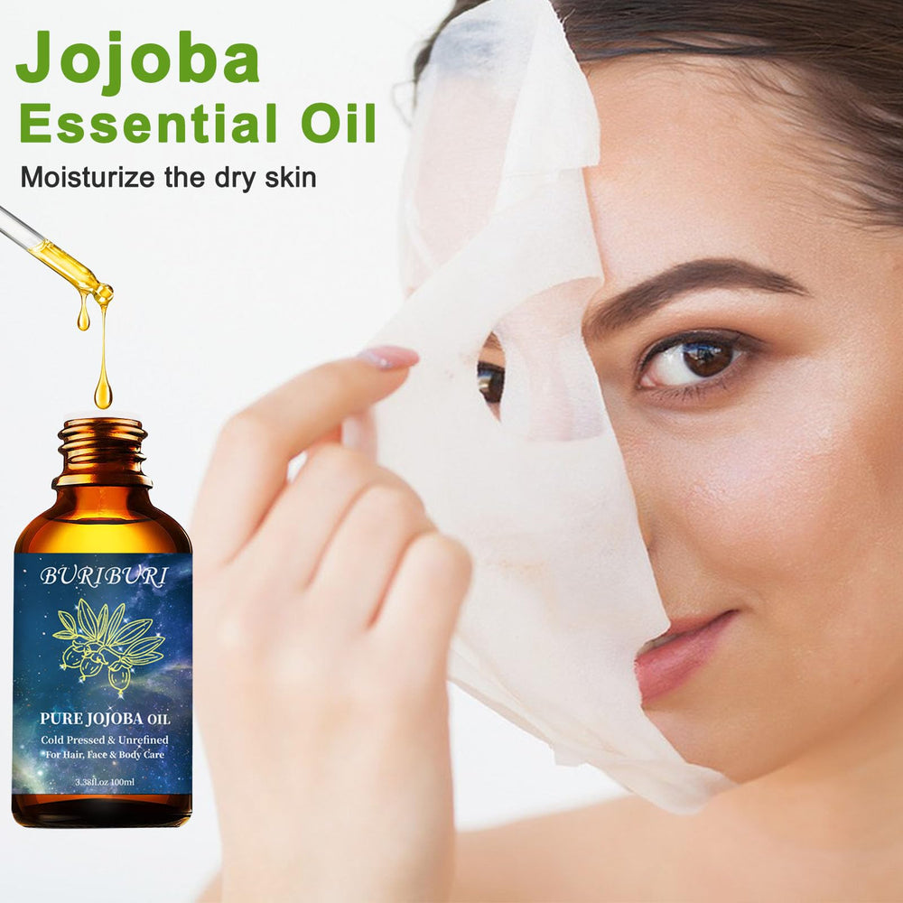 BURIBURI Jojoba Oil packaging and label