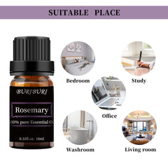 Blends with peppermint, basil, ginger and other oils