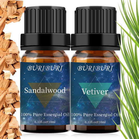 Sandalwood essential oil bottle 10ml from BURIBURI