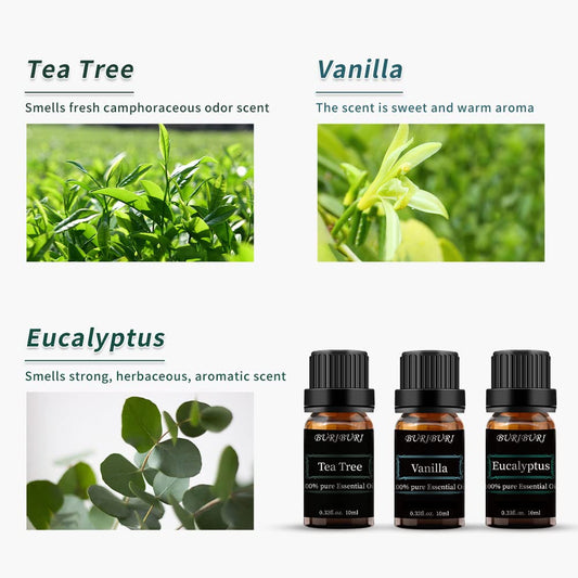 Tea Tree Essential Oil bottle 10ml by BURIBURI
