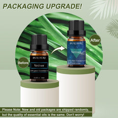 Vetiver essential oil bottle 10ml from BURIBURI