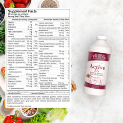 Illustration of superfood and botanical blend